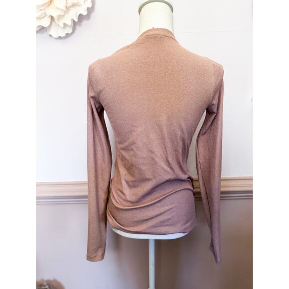 Athleta Long Sleeve Uptempo Ribbed Henley Top Size XS - Picture 4 of 7
